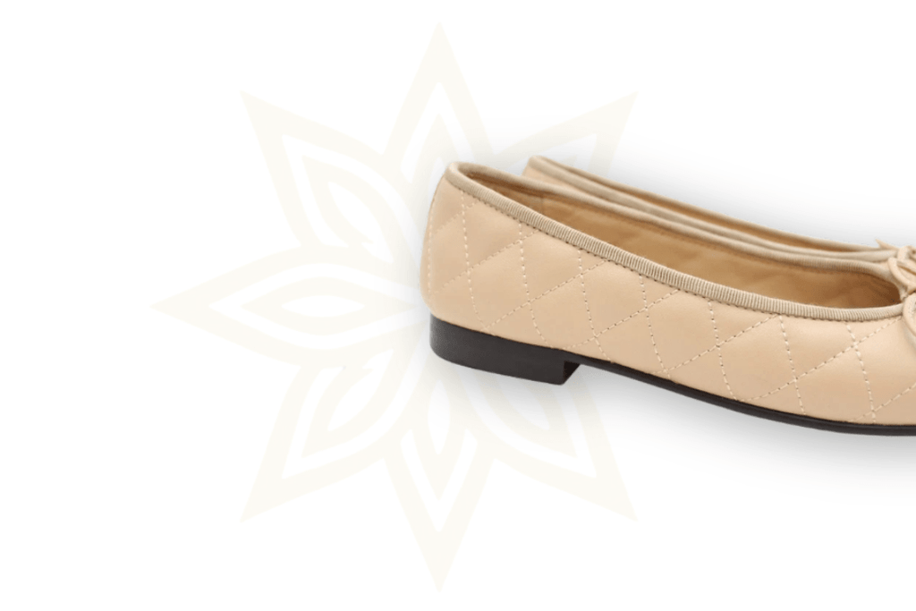 Chanel Ballerine Classiche Beige & Nero in Pelle Trapuntata Taglia: 38C – Made in Italy