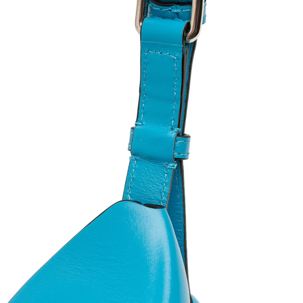 Alexander McQueen The Curve – Borsa a Secchiello in Pelle di Vitello Blu