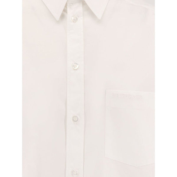 Balenciaga – Camicia Oversize in Cotone con Dettagli Annodati