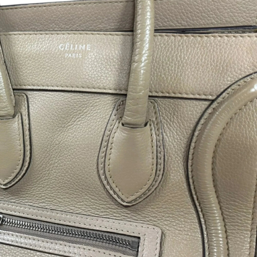 Céline Luggage Micro Tote – Pelle Beige