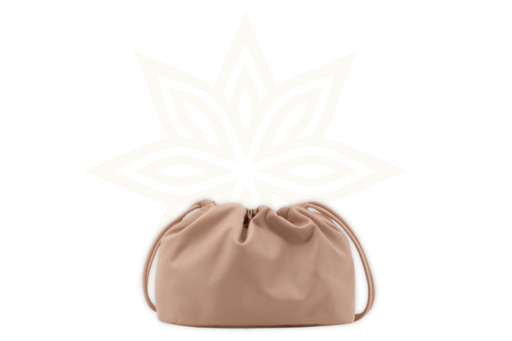 Burberry Drawstring Clutch in nylon rosa cipria – Nuova da boutique