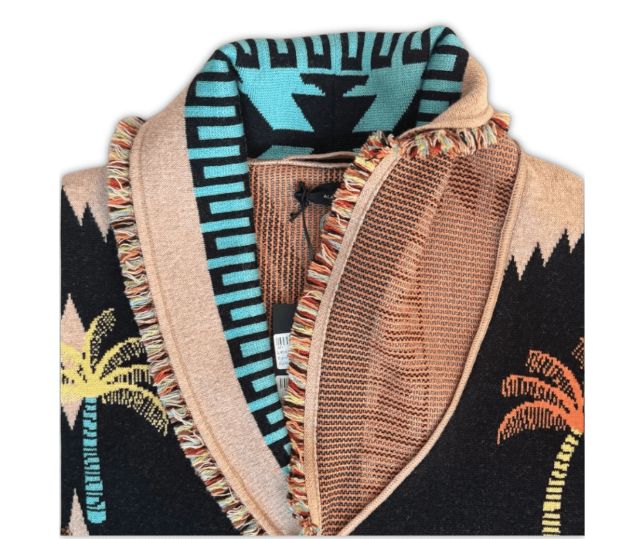 Alanui Iconic Jacquard Cardigan – Edizione Palm Pattern