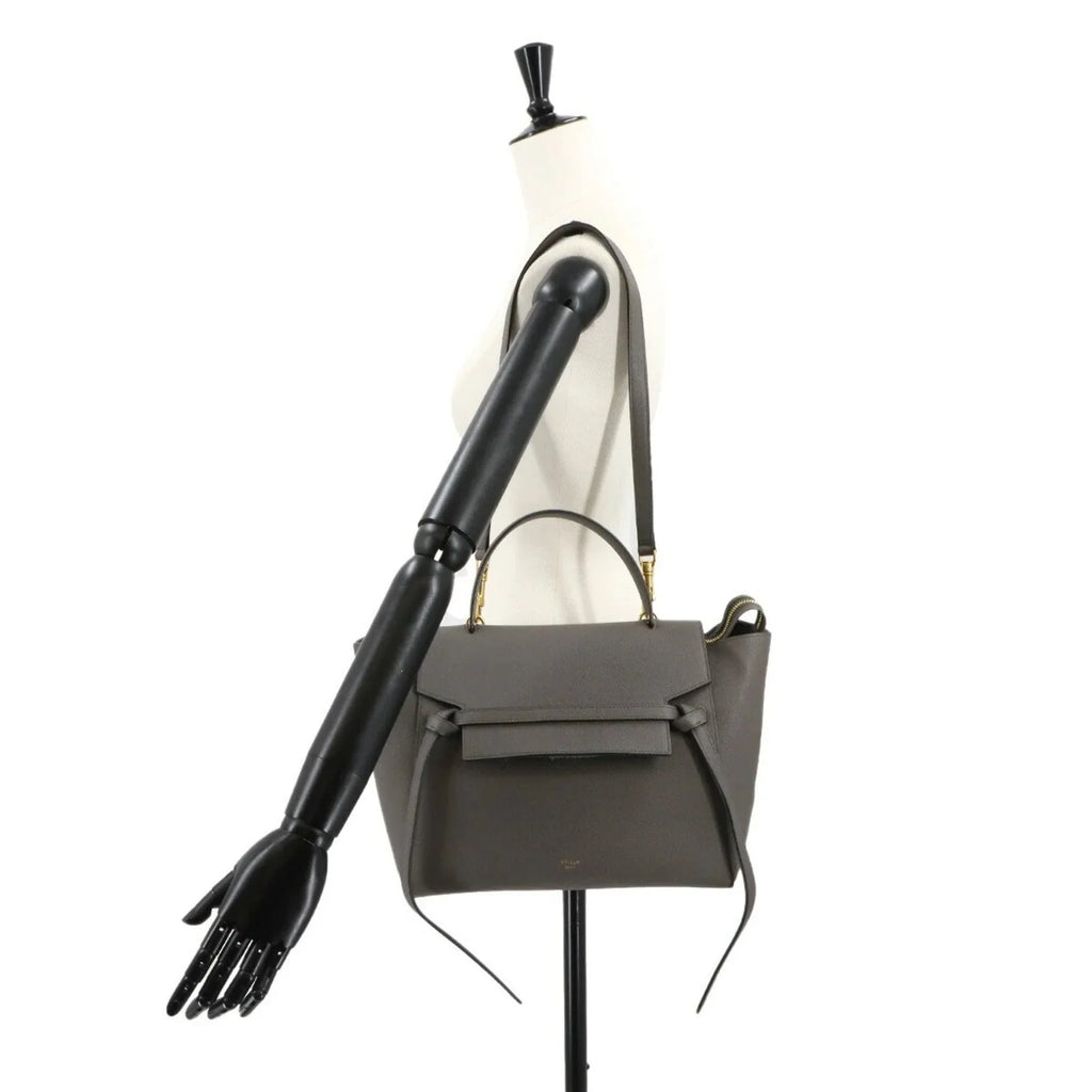 Céline Belt Bag Mini – Pelle Grigia