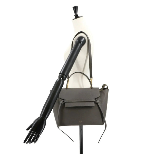 Céline Belt Bag Mini – Pelle Grigia