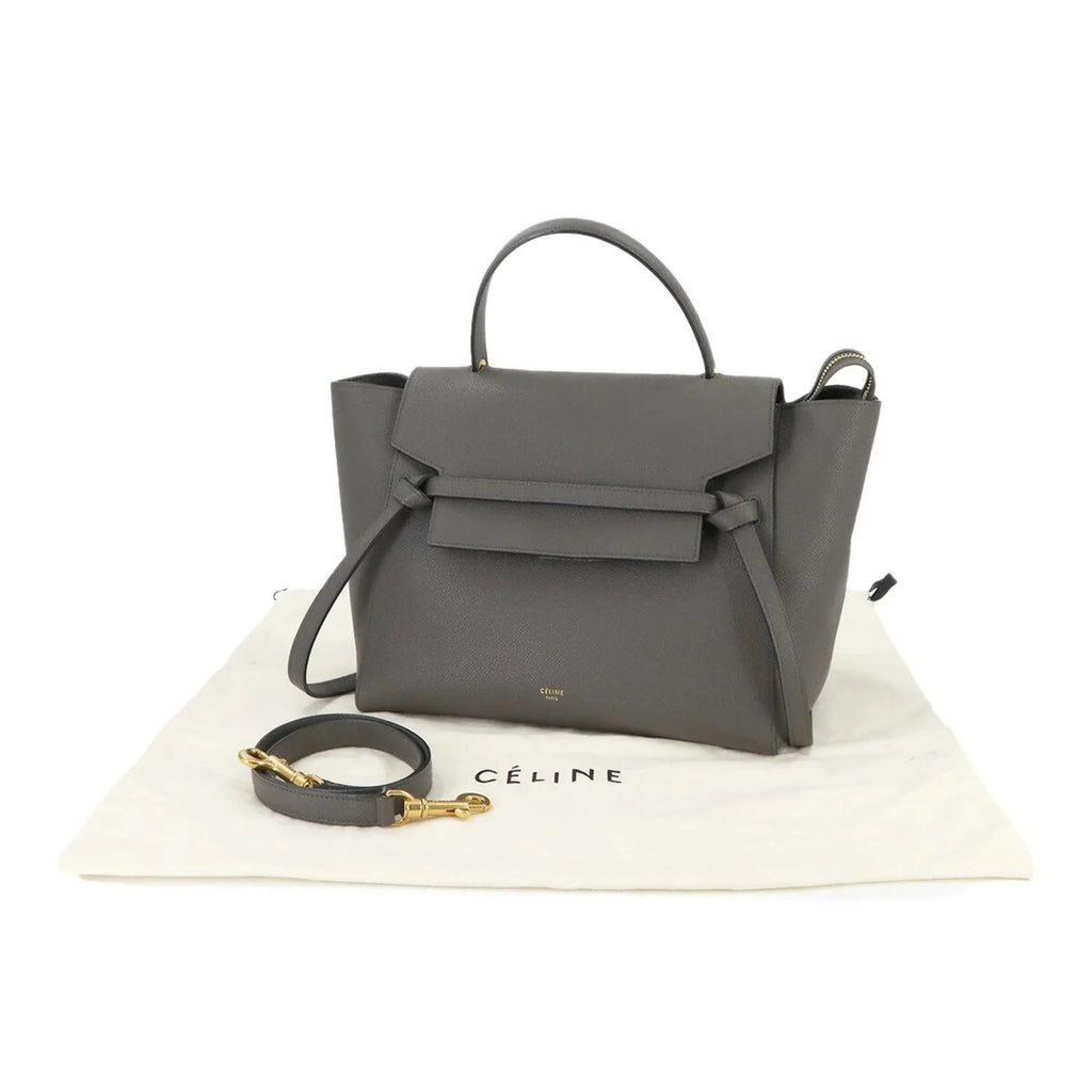 Céline Belt Bag Mini – Pelle Grigia