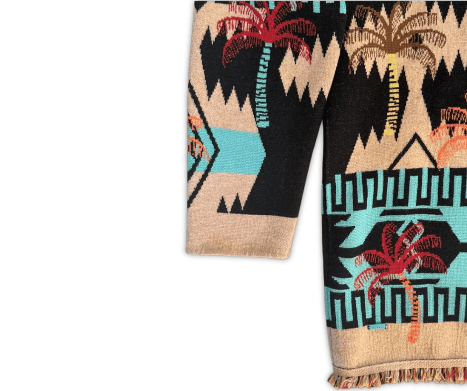 Alanui Iconic Jacquard Cardigan – Edizione Palm Pattern
