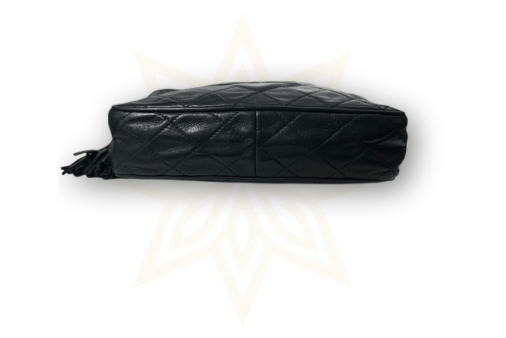 Chanel Camera Bag in pelle nera trapuntata – Vintage anni ‘80/’90