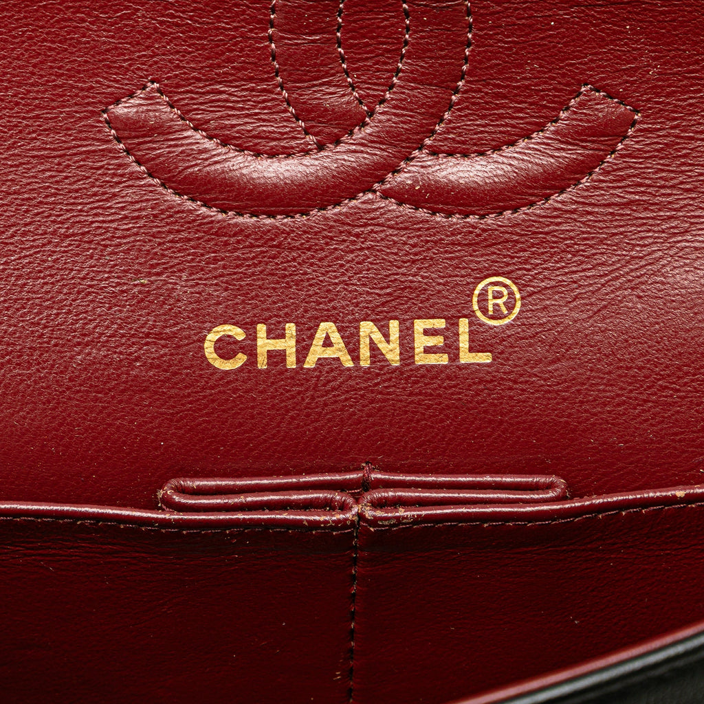 Chanel Classic Double Flap Small – Pelle di agnello nera – Serie 1 (1989–1991)