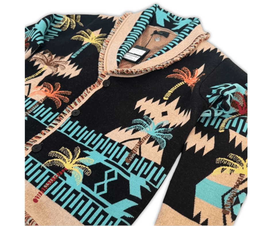 Alanui Iconic Jacquard Cardigan – Edizione Palm Pattern