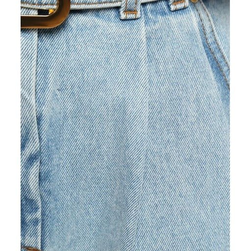 Balmain - Shorts - Azzurro pantaloncini con fibbia