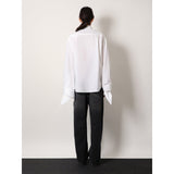 Balenciaga – Camicia Oversize in Cotone con Dettagli Annodati