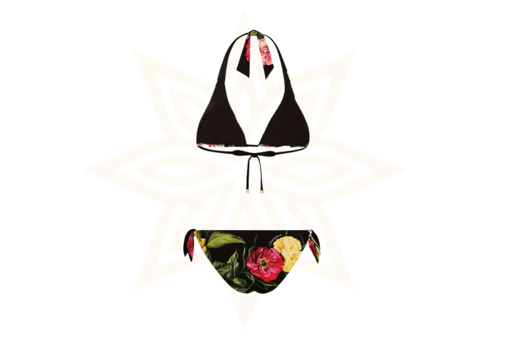 Bikini Dolce & Gabbana con stampa floreale iconica – Nuovo da boutique