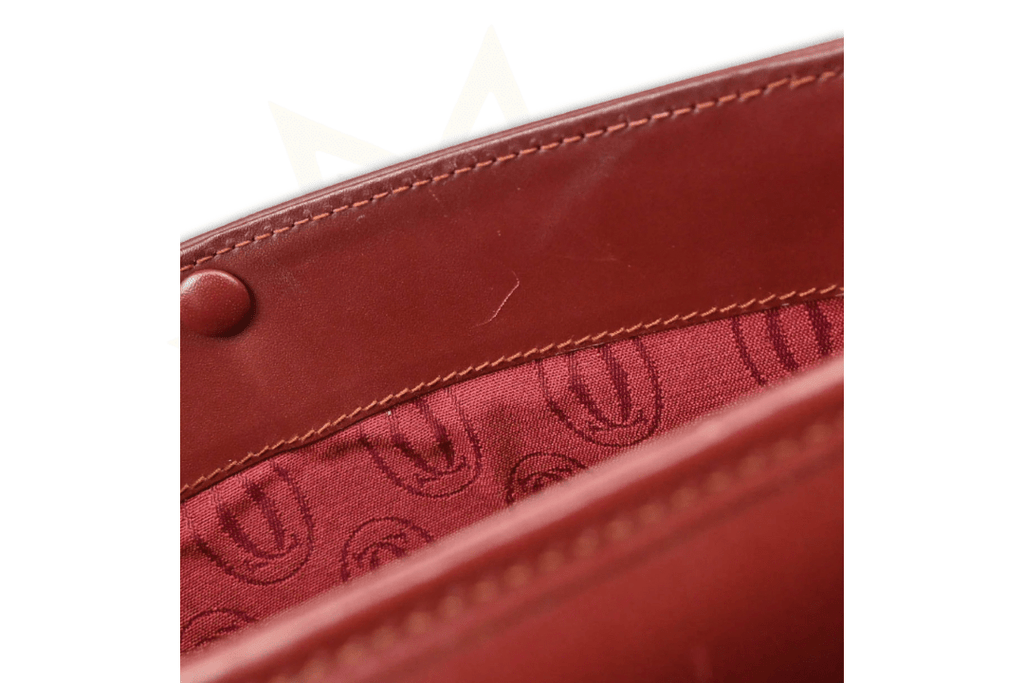 Cartier – Must de Cartier Saddle Bag in pelle bordeaux (Vintage Made in Italy)