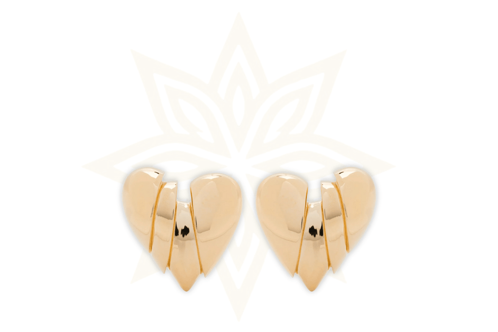 Amina Muaddi - Orecchini a Cuore Spezzato