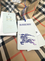 Burberry Camicia Check Cotton Beige – Taglia L – Nuova con Cartellino