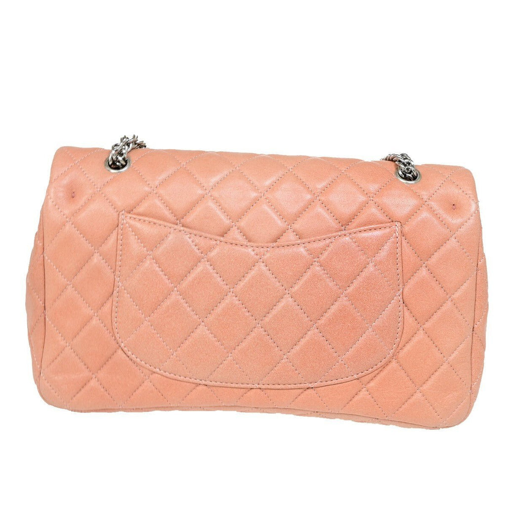 Chanel Classic Double Flap Medium in Pelle Rosa – Hardware Argento